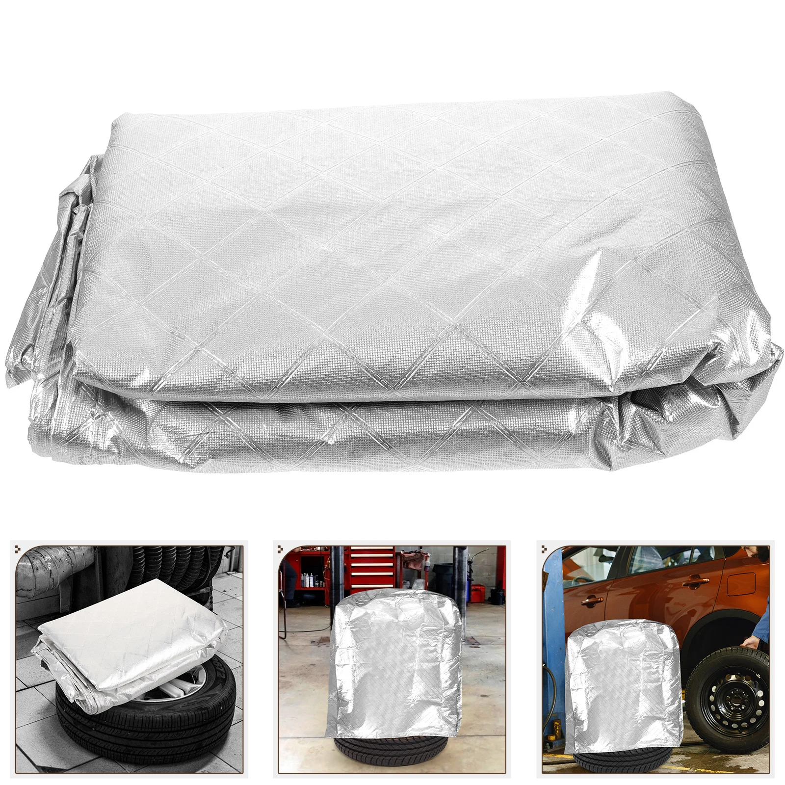 Borsa portaoggetti per pneumatici Panno Oxford Protezione solare Copertura durevole Protezione per pneumatici per auto Copertura per rimorchio per ruote per camper Copriruota per camper