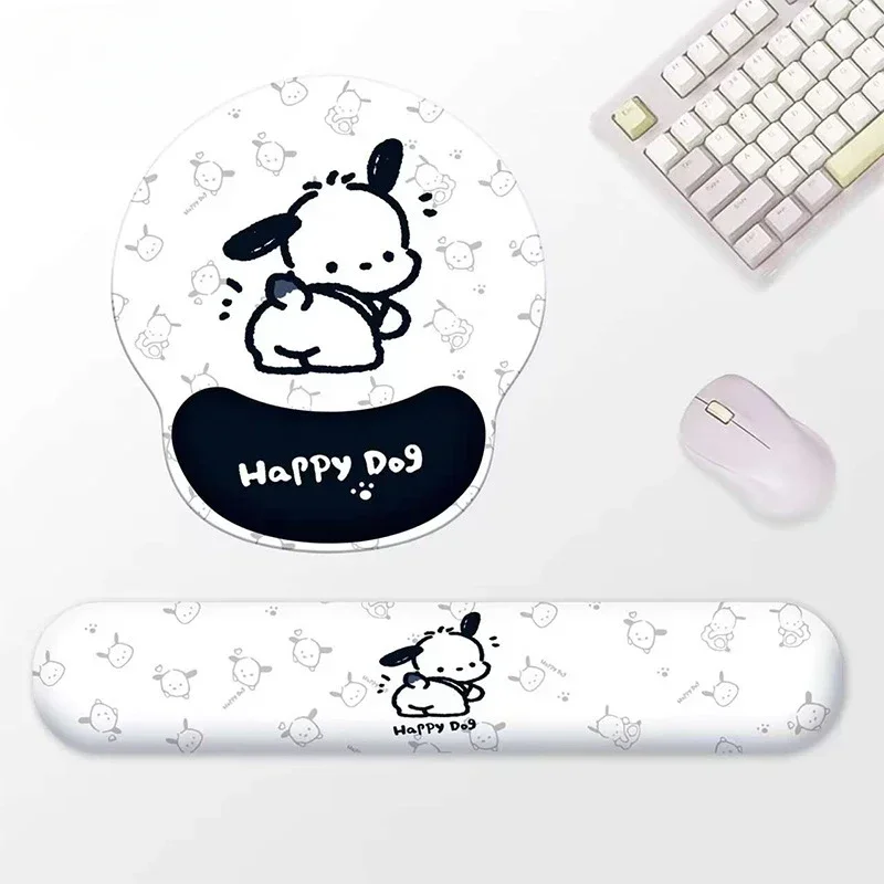 Sanrio Pochacco Wrist Mouse Pad Kawaii Cartoon Super Soft Wrist Pad Desk Pad Cute Keyboard Hand Rest Office Wrist Pad