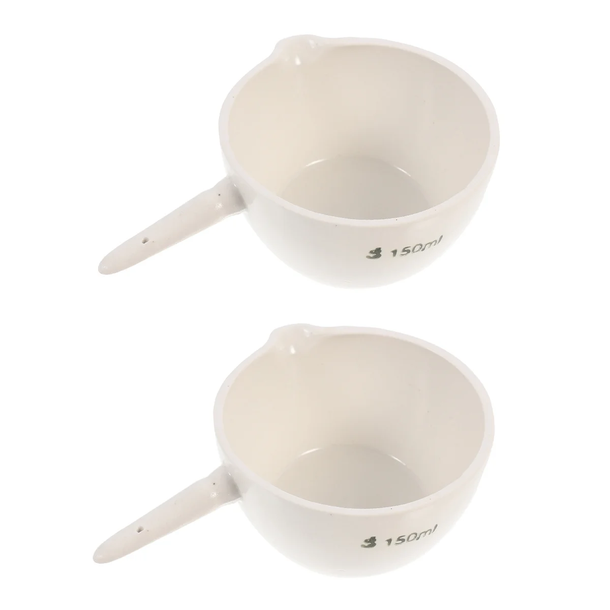 

2 Pcs Round Evaporating Dish Bowl Handle Mixing Bowls Lab Dishes Evaporation School