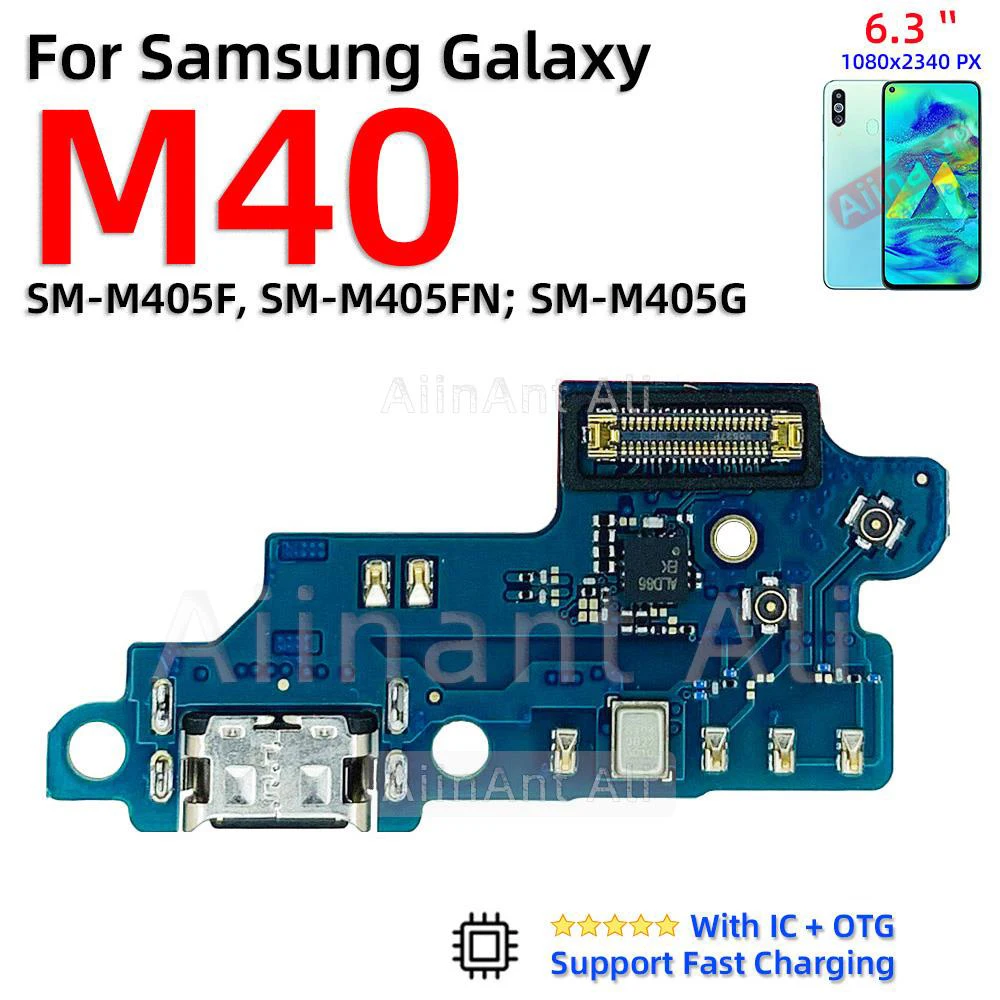 AiinAnt Dock USB Charger Connector Charging Port Flex Cable For Samsung Galaxy M30 M30s M31 M31s M32 M33 M40 M42 M51 M52 M53 M62