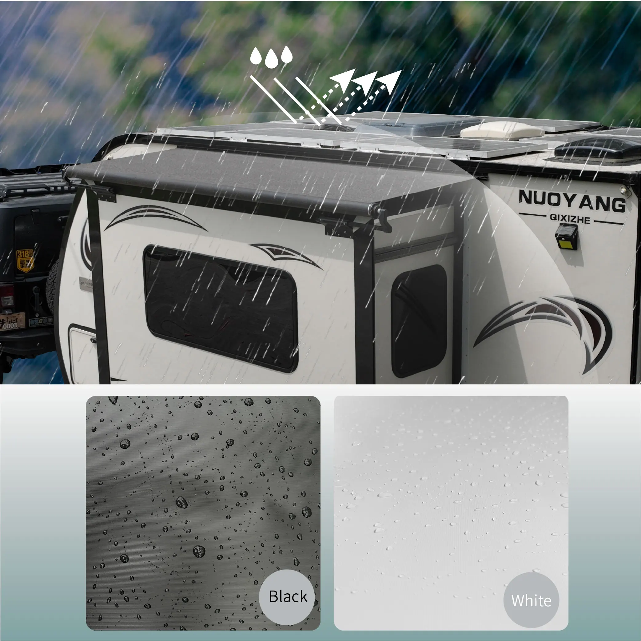 STLF Awnlux W5250 5ème roue coulissante RV auvent caravane RV auvent pour camping-car remorques de voyage