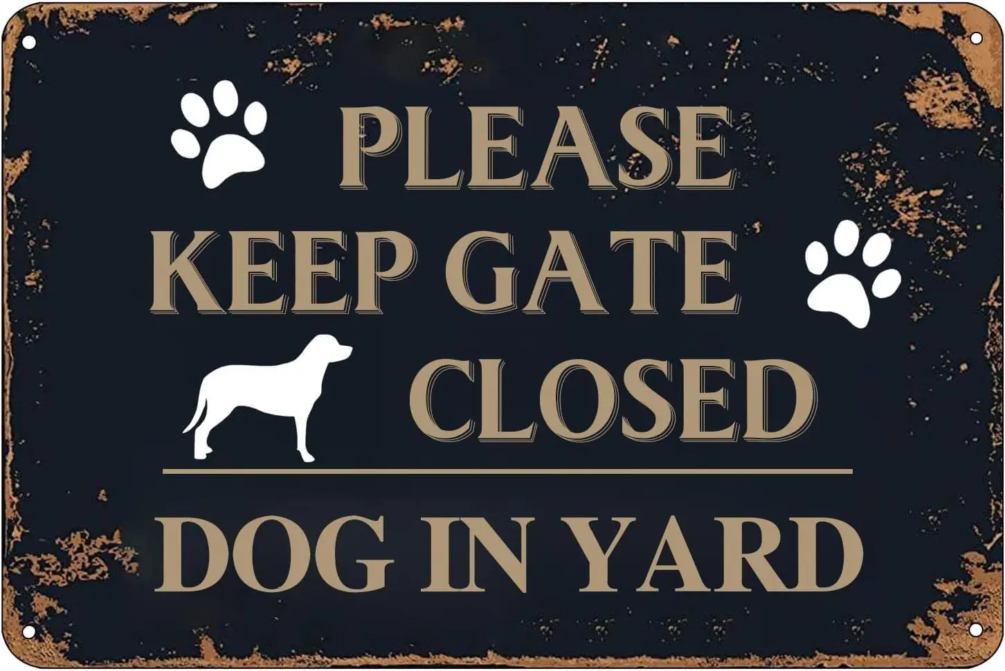 Please Keep Gate Closed Retro Vintage Metal Tin Signs Safety Warning Sign For Lawn Garden Yard Signs For Garage Store Club  sign