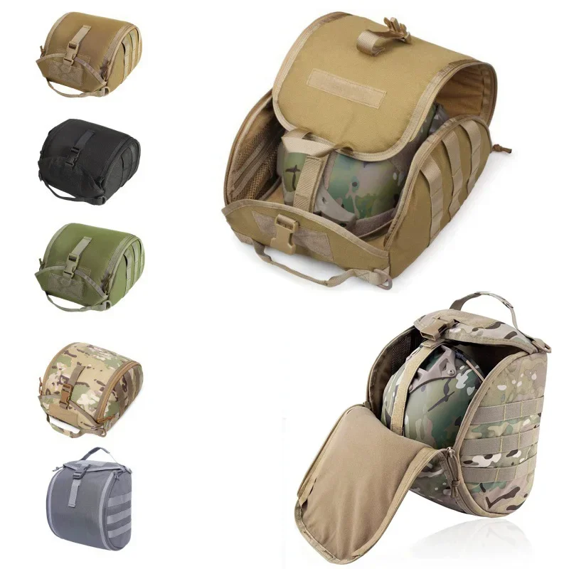 Tactical Helmet Bag Pack,Multi-Purpose Molle Storage Carrying Pouch for Sports Hunting Shooting Combat Fast MICH Wendy Helmet