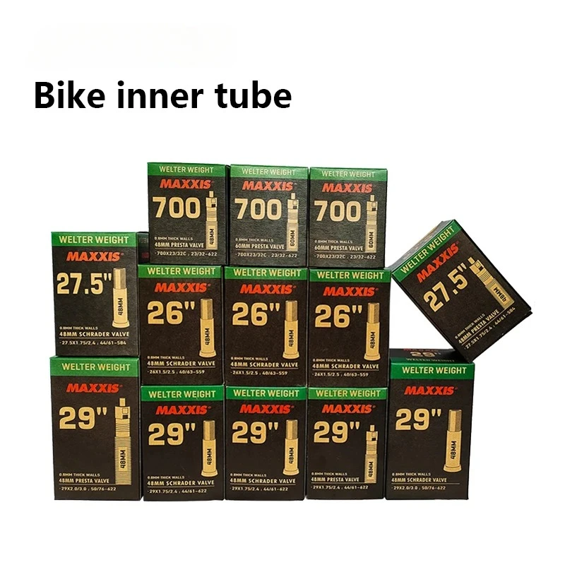 WELTER WEIGHT Thickened Puncture Resistant 0.8mm Inner Tube 26 27.5 29 700 For Road Bike BMX XC AM DH Commute FV AV