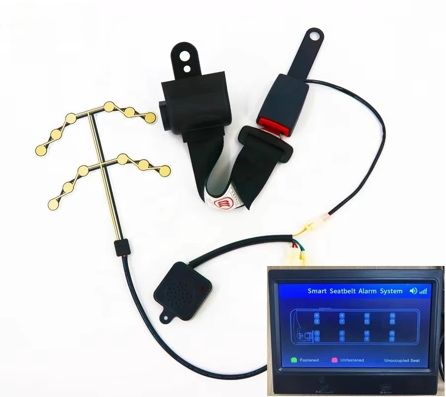

Custom Car Taxi Seat Safety 3-Point Seat Belt Seat Belt Life Belt Latch Lock Sensor with Buzzer Hummer