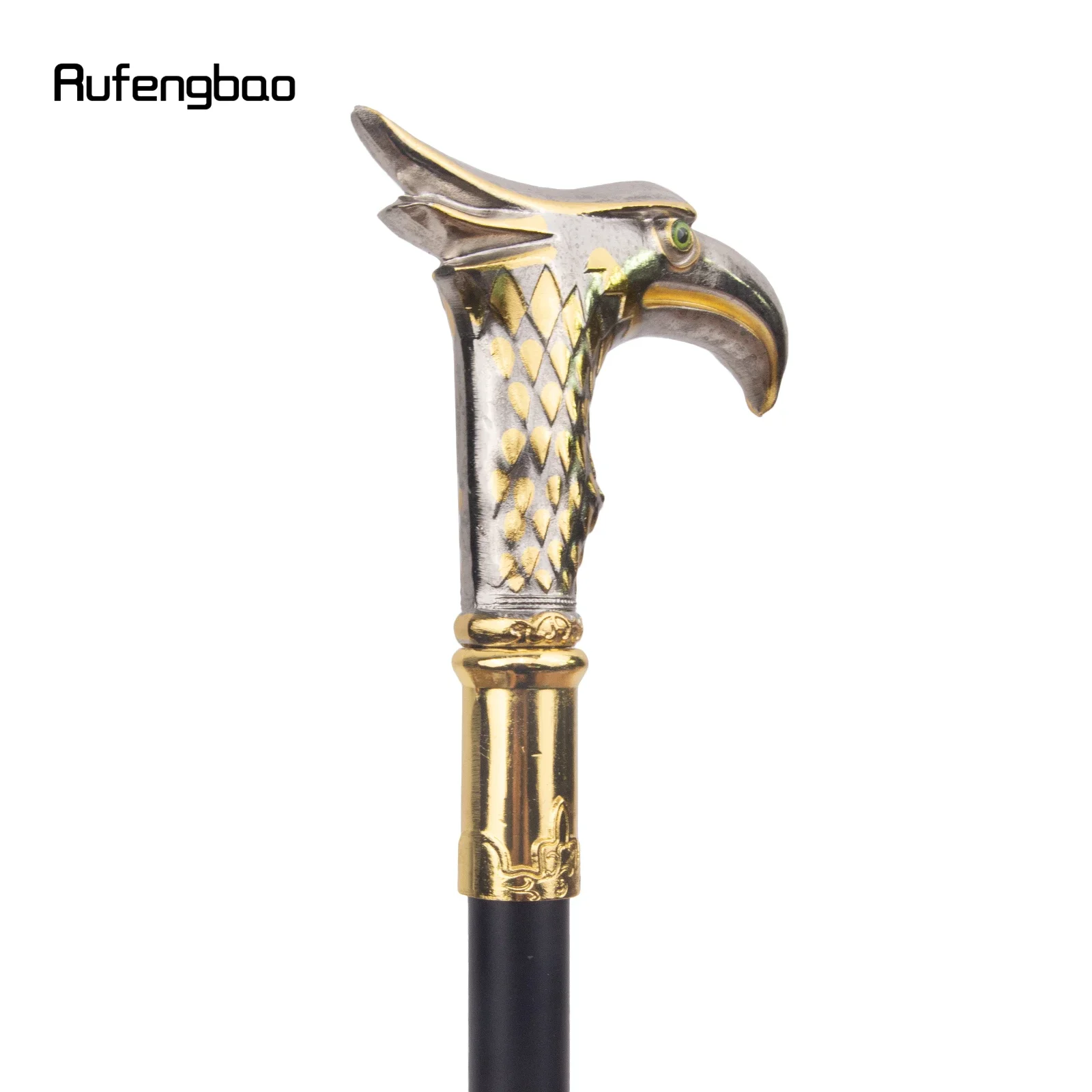 الذهبي الأبيض النسر عصا للمشي ديكور مصاص دماء تأثيري خمر حفلة أداء عصري مرحلة قصب 89 سنتيمتر