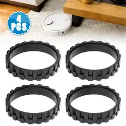 4pcs Anti-slip Tires Replacement Parts Compatible For Irobot Roomba Wheel Series 500, 600, 700, 800, 900 I7