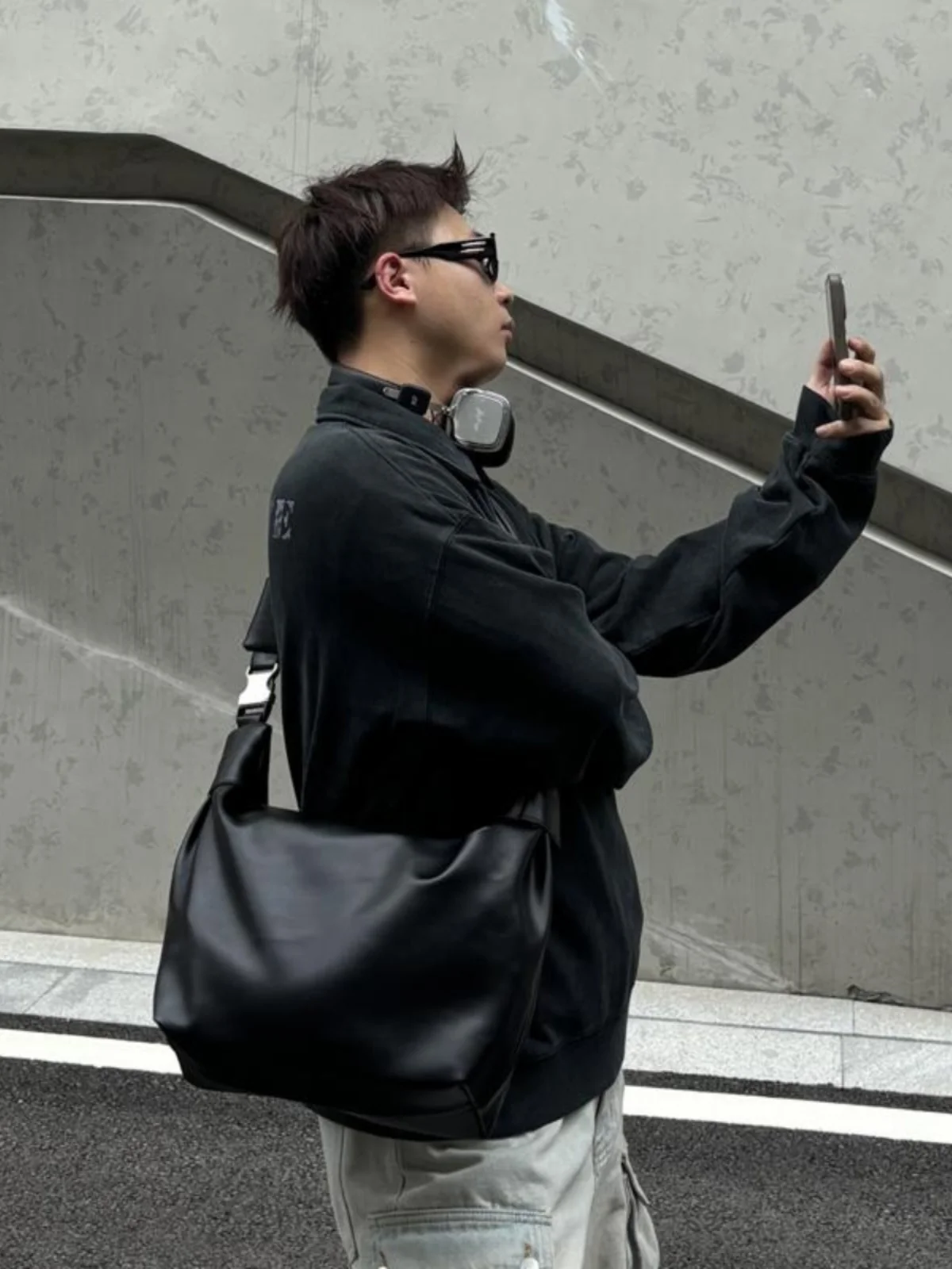 

NIN оригинальный дизайн, большая сумка для пельменей Capaci, ретро пригородная сумка ex Street Sle, повседневная сумка через плечо для молодежи