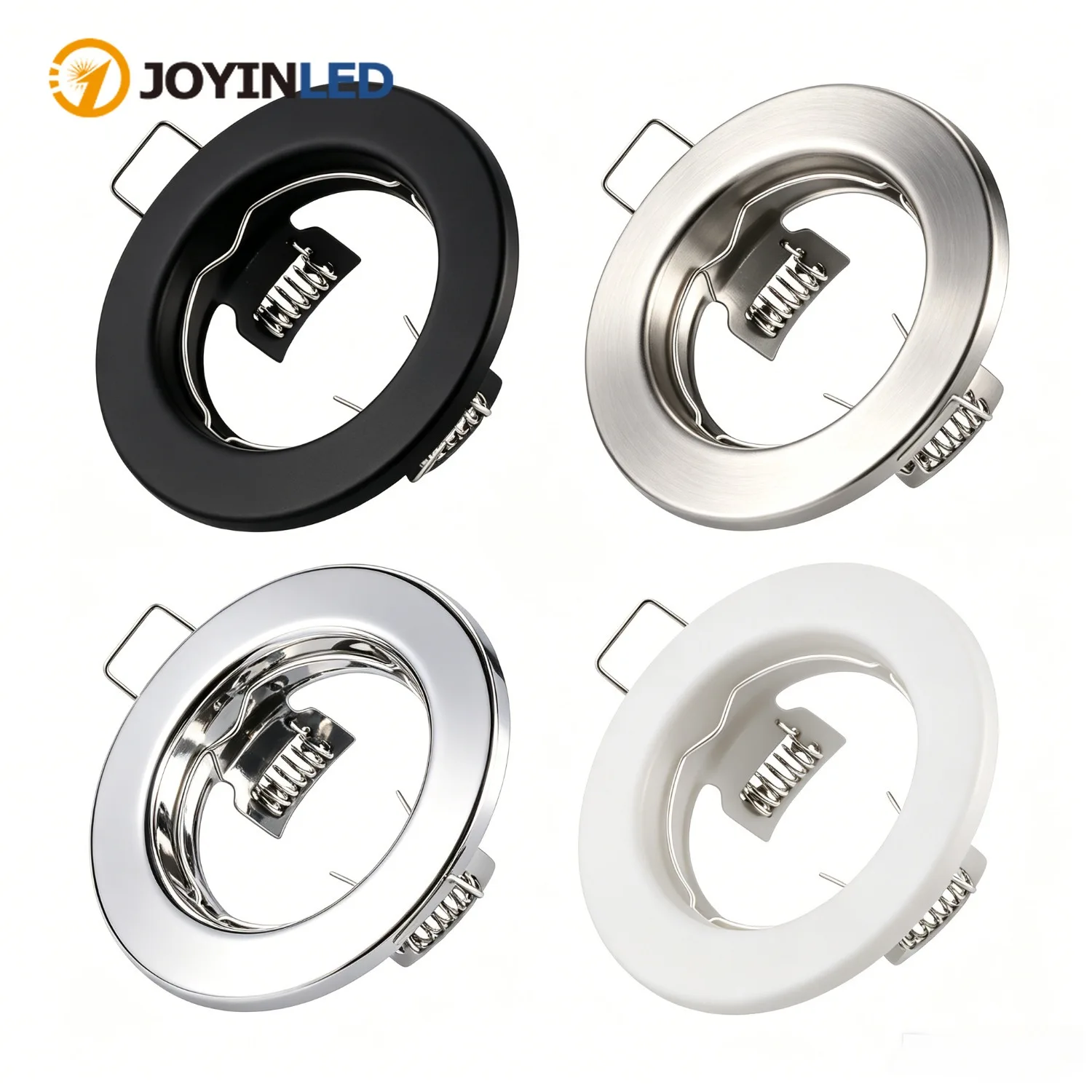 

JOYINLED Metal Spotlight Recessed Downlight Frame LED Ceiling Fixtures Downlight GU10 MR16 Ceiling Spot Lights Fitting Fixture