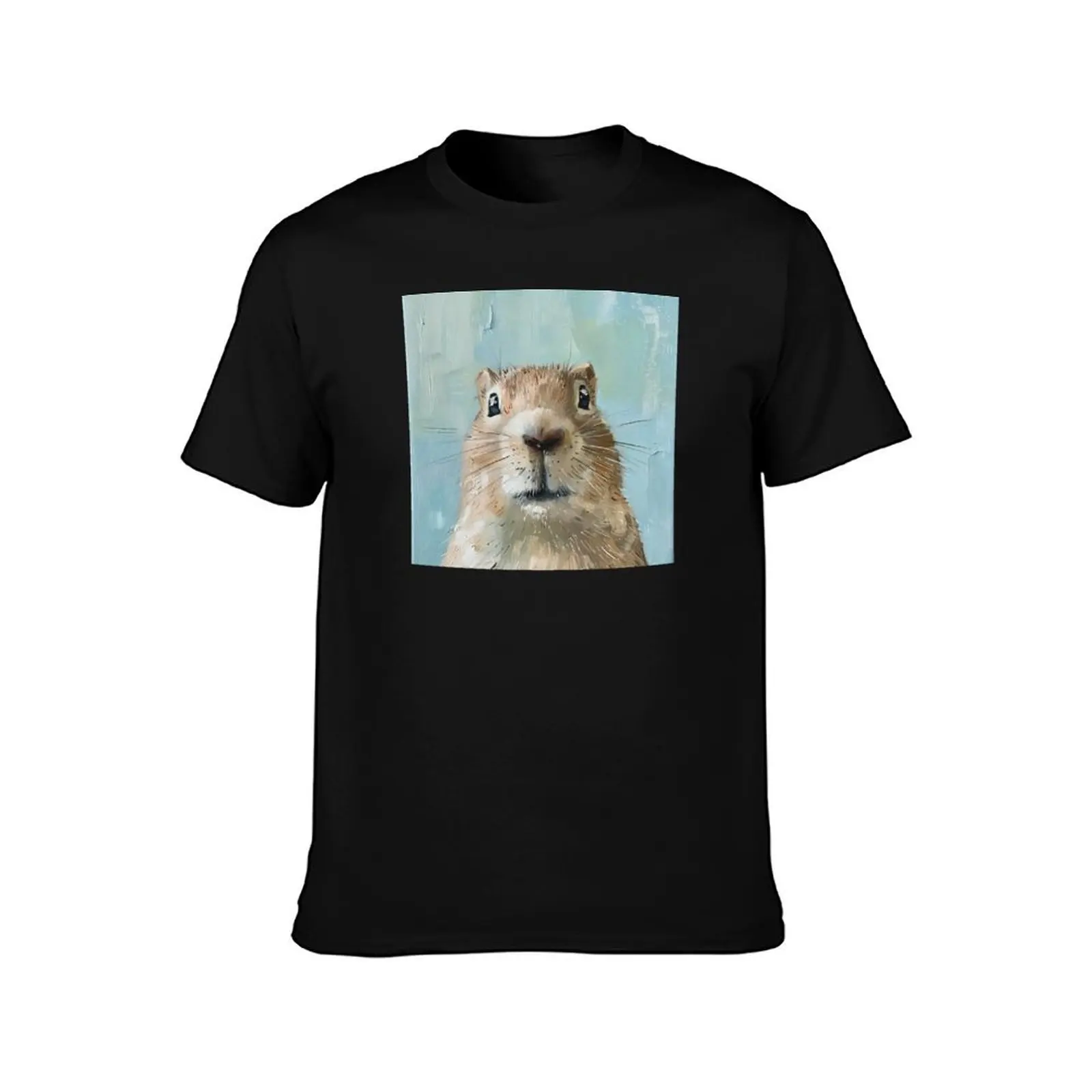 Curious Gopher in Muted Pastel Colors T-Shirt t shirts with prints T-Shirt
