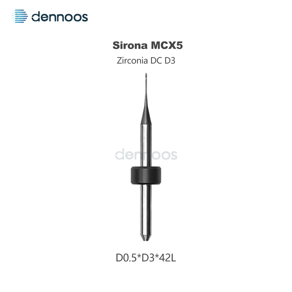 Dental Sirona MCX5 Zirkonoxid-Fräser mit DCG/DC/DLC-Beschichtung, D3-Schaft, 44mm Länge, Sirona Fräser MCX5 Fresa – Detail 5