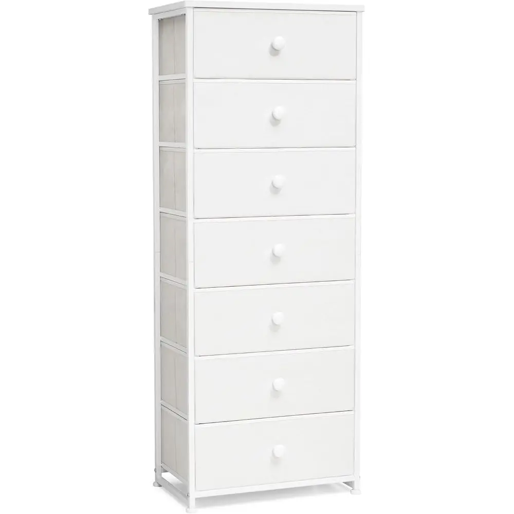 

Tall Drer, 7-Der abric Storage Tower, Chests o Ders - Veal Organizer Unit or Bedroom, Hallway, Entryway, Nursery, Closets - Stee