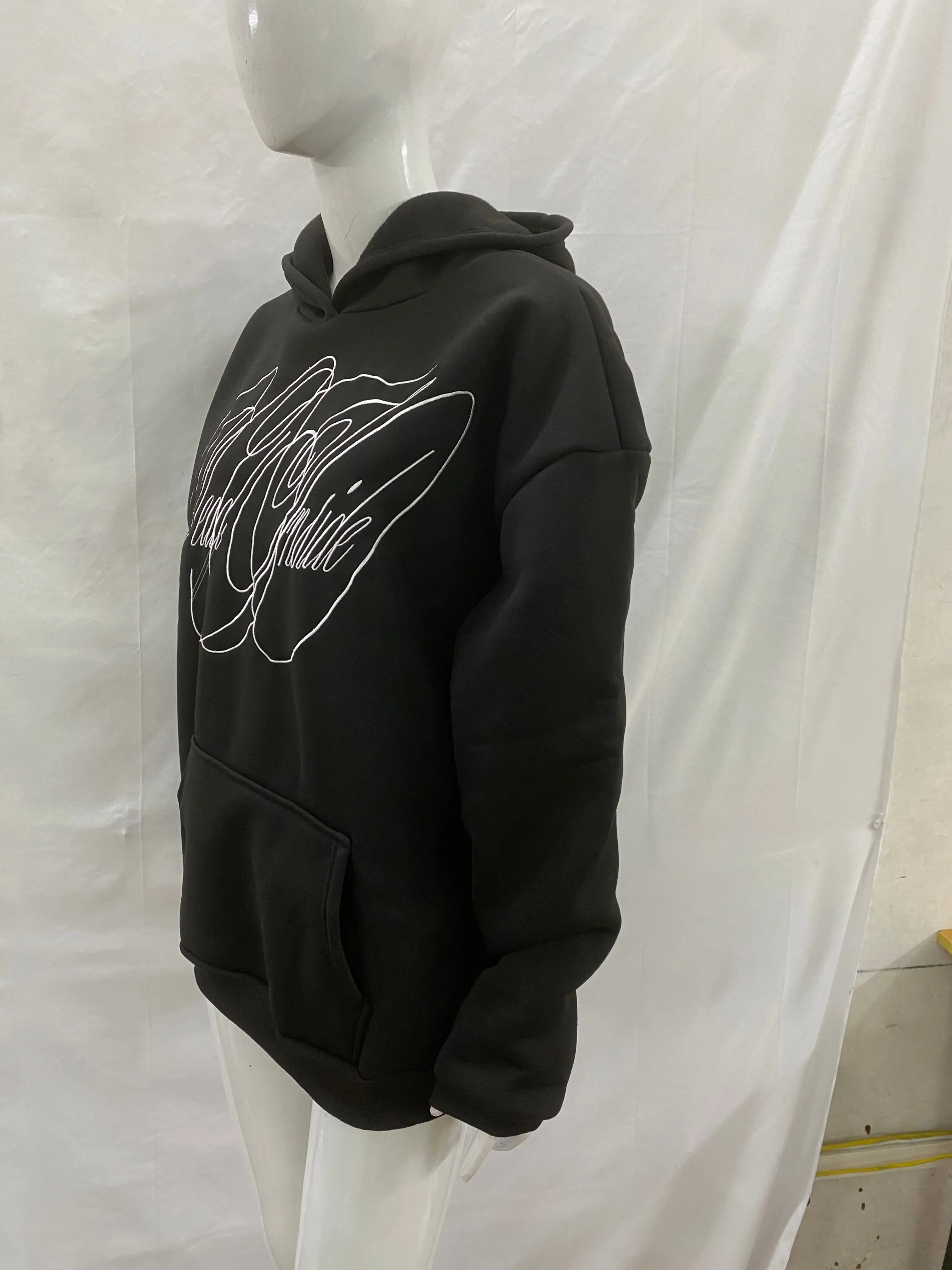 ريترو 2000 القوطية موضة الشارع الاتجاه شخصية طباعة كنزة قطيفة هوديي Y2k الخريف/الشتاء Harajuku ins للجنسين #3