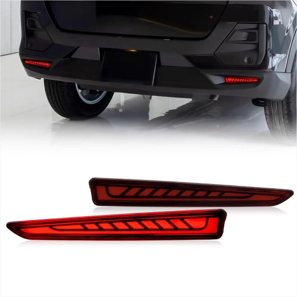 For Toyota Raize 2019-2023 Led Rear Bumper Light Reflector DRL Flowing Turn Signal Brake Light Rear Fog Lamp Accessories