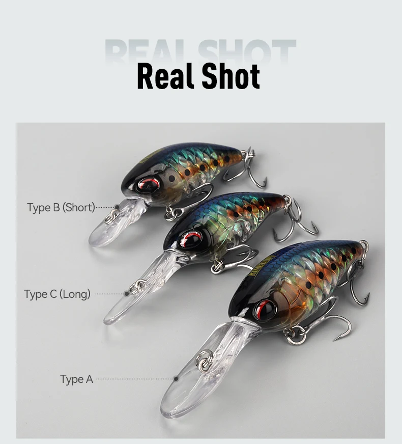 Kingdom Floating Crankbaits Minnow 6 g 6,5 g 10,5 g Geräusch künstliche harte Köder 3 Arten Lippenbarsch Hecht Forelle Süßwasser-Angelköder – Detail 11