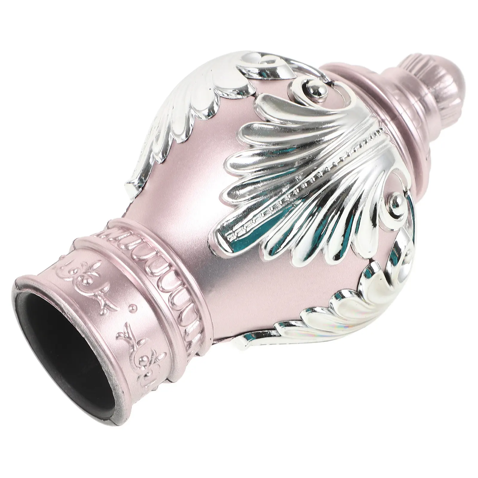 Curtain Rod Finials Reliable Material Easy Remove Classic Stylish Decor Window Curtain Rod Ends Decorative Accessories