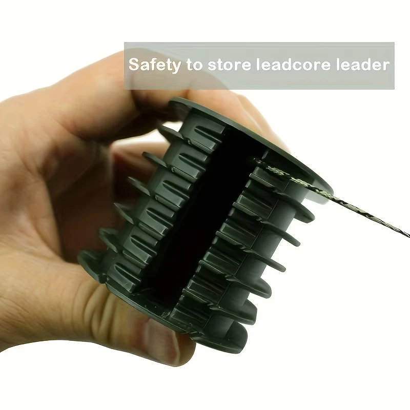 صندوق تخزين لزعيم صيد سمك الشبوط المدمج من Rigtrip - يحمل 6 قادة، تصميم خالٍ من التشابك مع مشابك مدمجة للتحكم #5