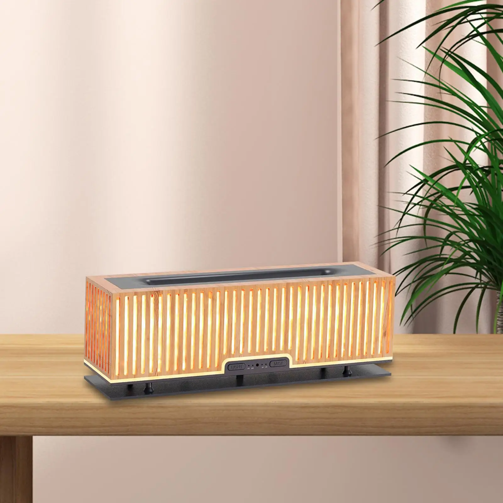 Fire Air Diffuser 200ml with Flame Effect Silent Aroma Diffuser Flame Air Diffuser Humidifier for Bedroom Yoga Dorm Desktop Home