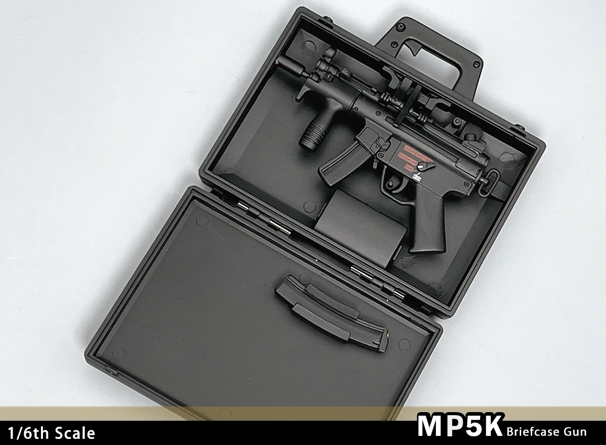 MP5k Airsoft Aktentasche Pistole Kunststoff Modell im Maßstab 1/6 für 12-Zoll-Actionfigur Militär kollektion kann nicht auf Lager schießen