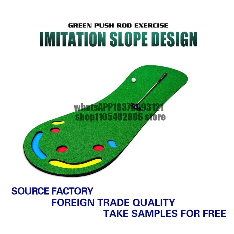 Putting Green Mats Set for Golf Putting Use  Training Aid Put Cup & Flags Indoor Outdoor Training Mat