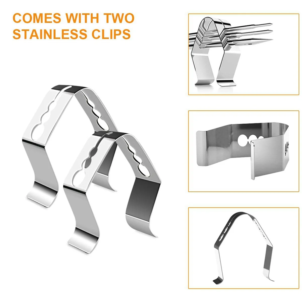 A72P 2 عبوة لمجسات اللحوم، ملحقات شوايات الدخان بمستشعر درجة الحرارة مع مشبك مسبار #5