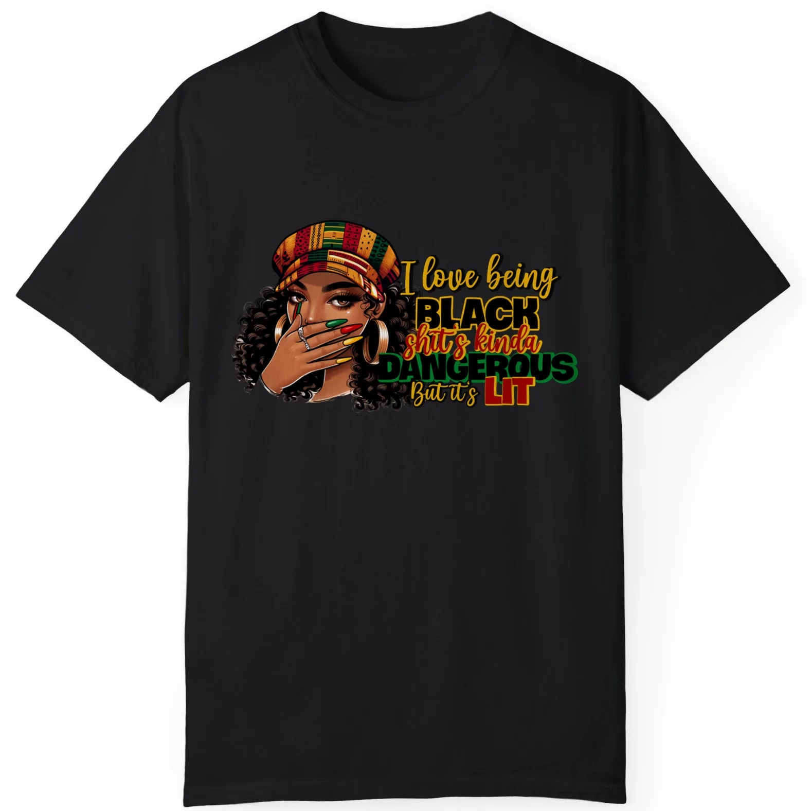 I Love Being Black Girl Freedom Day Nice Present Unisex T-shirt S-5XL