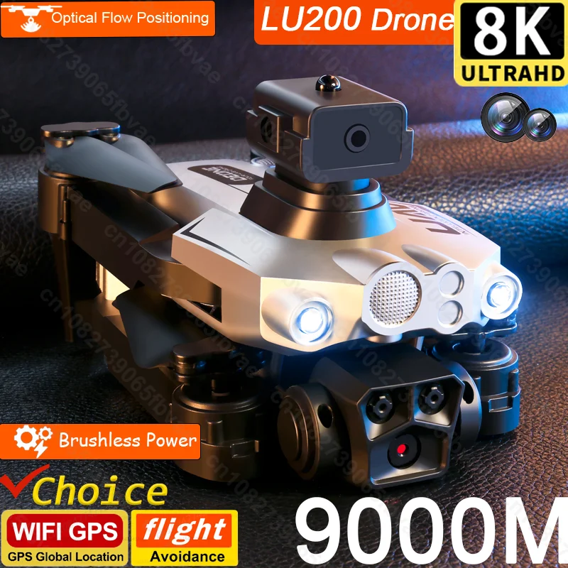LU200 8K GPS Drone Triple Came - Drone Gps Mount review and price