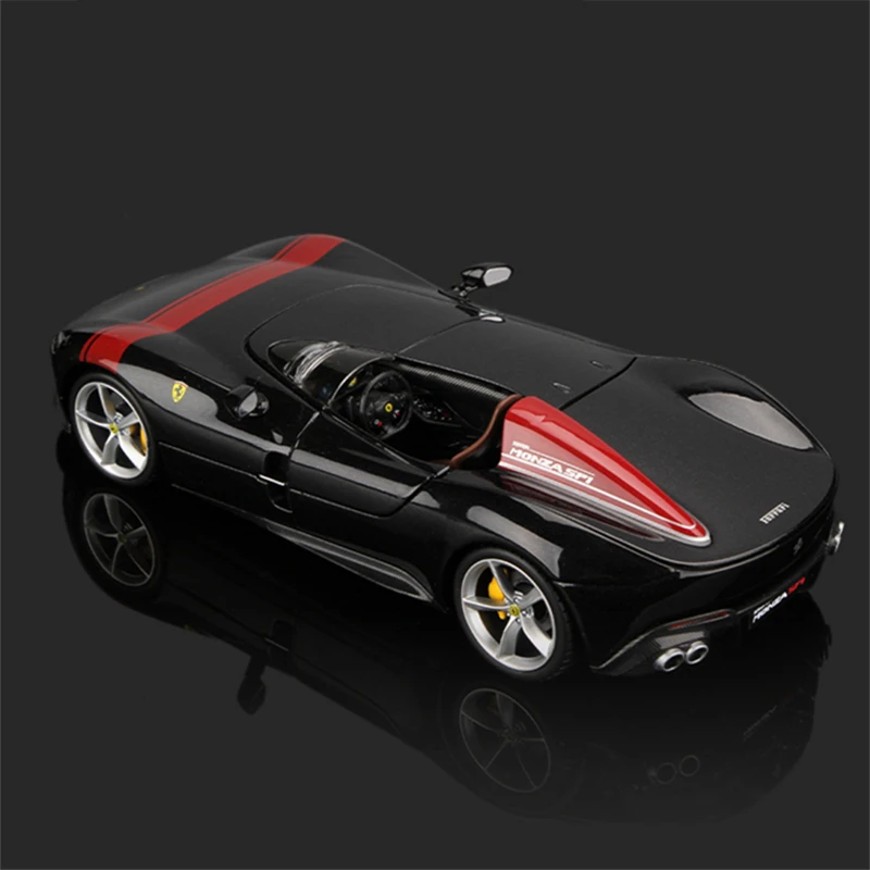 Bburago 1:24 Ferrari Monza SP1 Alloy Concept Sports Car Model Diecasts Metal Racing Car Model High Simulation Childrens Toy Gift