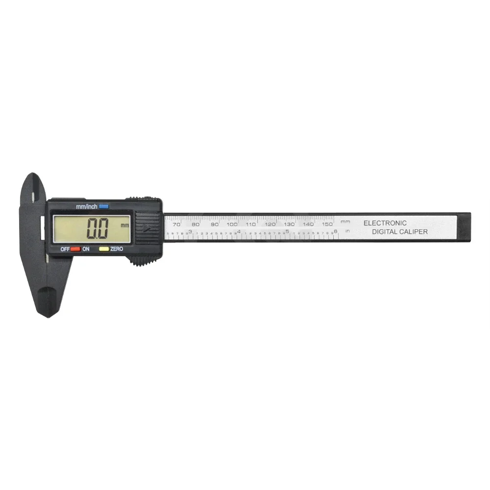 QLABDigital Vernier Calipers Measure 100mm 150mm 6inch LCD Electronic Carbon Fiber Gauge Height Measuring Instruments Micrometer