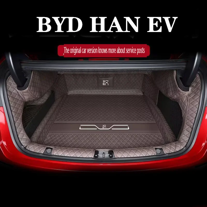 

Rear Trunk Mat Car Trunk Leather Mats Parts Rear Boot Liner Styling Protector For BYD HAN EV 2023 2024 Accessories