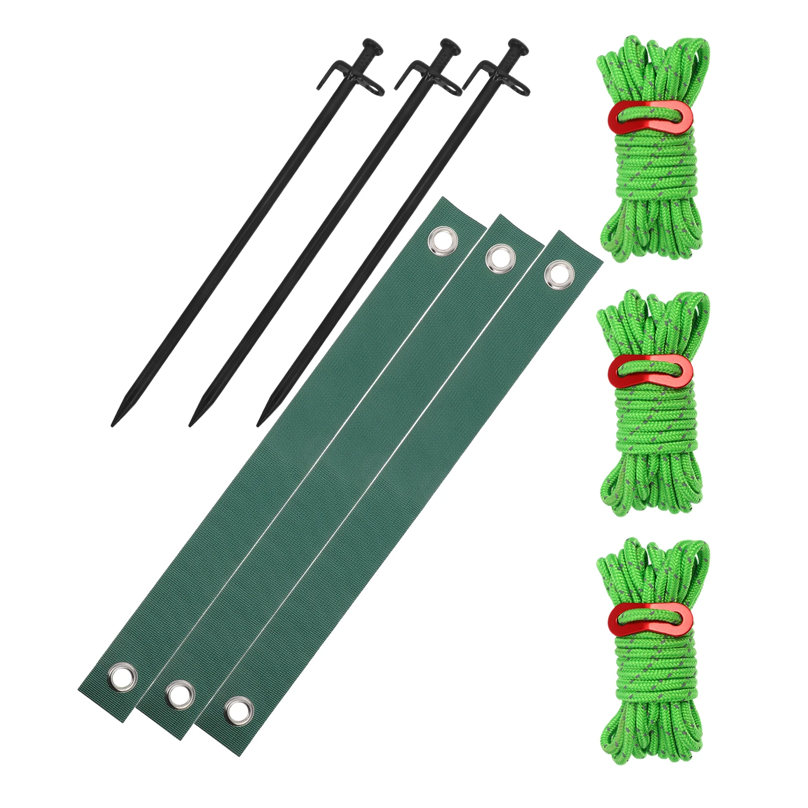 

Heavy Duty Tree Support Kit Windbreak Straps Stakes Ties Branch Repair Gardening Needs Protective Harness Tree Base Protector