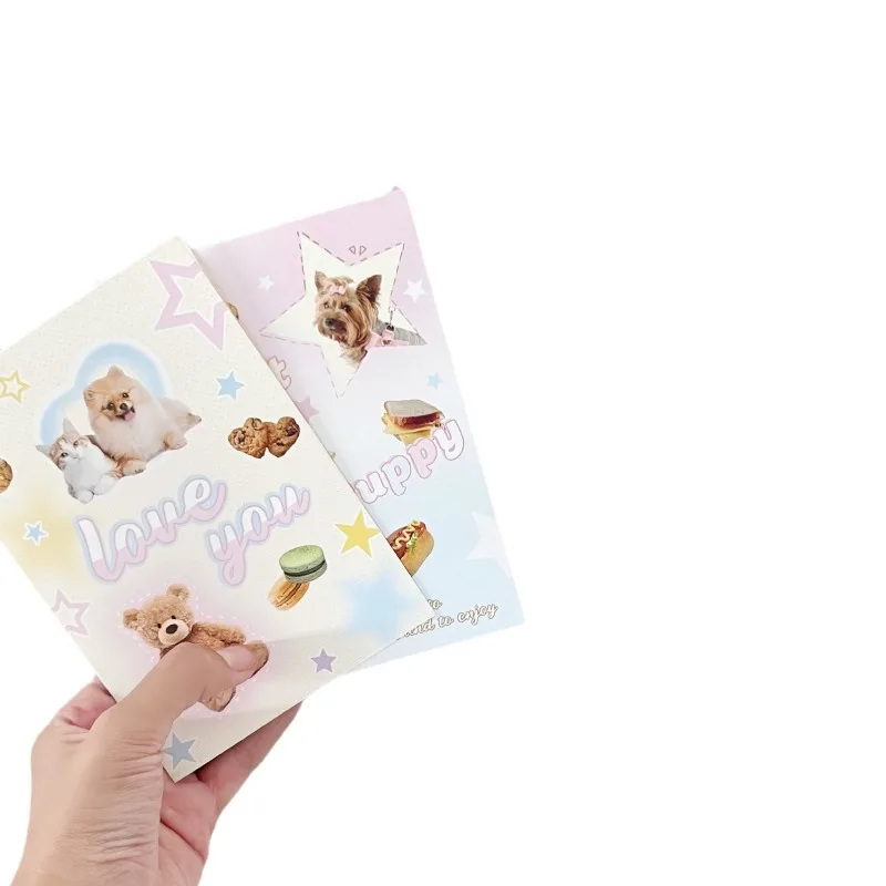 2024 Hot Y2K Cartoon Style Folding Card Out Card Set Card Head Gift Card Greeting Card Message Card Packing Materials