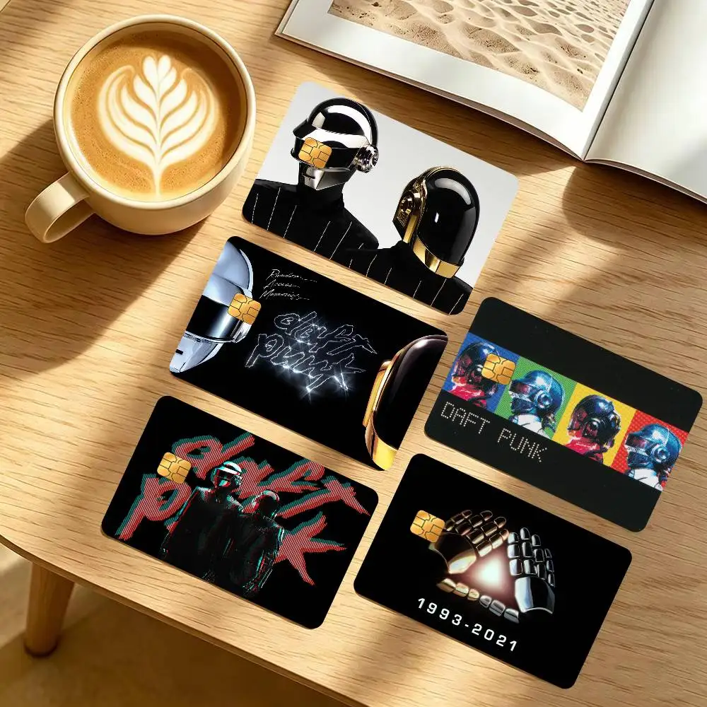 Band D-Daft P-Punk  Anime Credit Card Skin Stickers For Bank Card Bus Metro Card Sticker Waterproof Women
