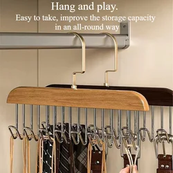 Wooden Belt Rack Women Storage Hangers for Clothes Case Home Wardrobe Accessories Supplly Scarf Organizer Men Tie Belt Hangers