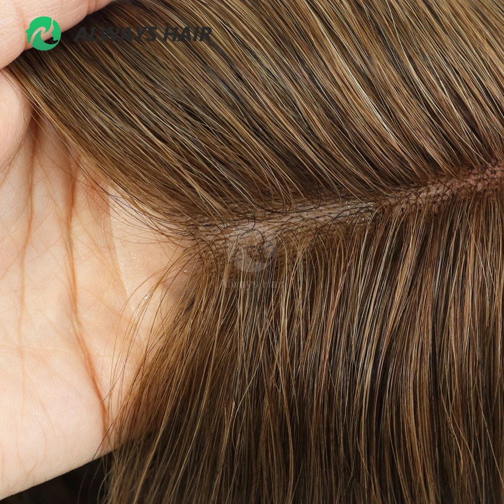 Alwayshair -16 "أستراليا قاعدة الشعر القبعات العالية للمرأة 7x9 الدانتيل و بو البرازيلي الشعر البشري القبعات العالية خصلات الشعر للسيدات
