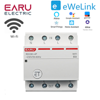 Three Phase WIFI Circuit Breaker Smart Time Timer Relay Switch Voice Remote Control by eWelink App Smart House Alexa Google Home