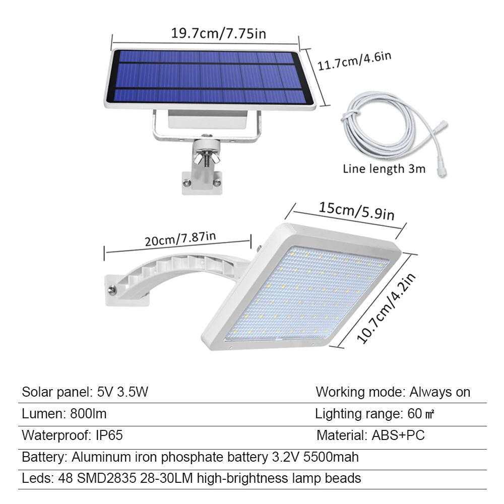 Imagem -06 - Led Lâmpadas Solares ao ar Livre à Prova Impermeável Água Super Brilhante Ângulo de Iluminação Ajustável Lâmpada de Rua ao ar Livre Solar Jardim Lâmpada Luz à Prova Dlight Água