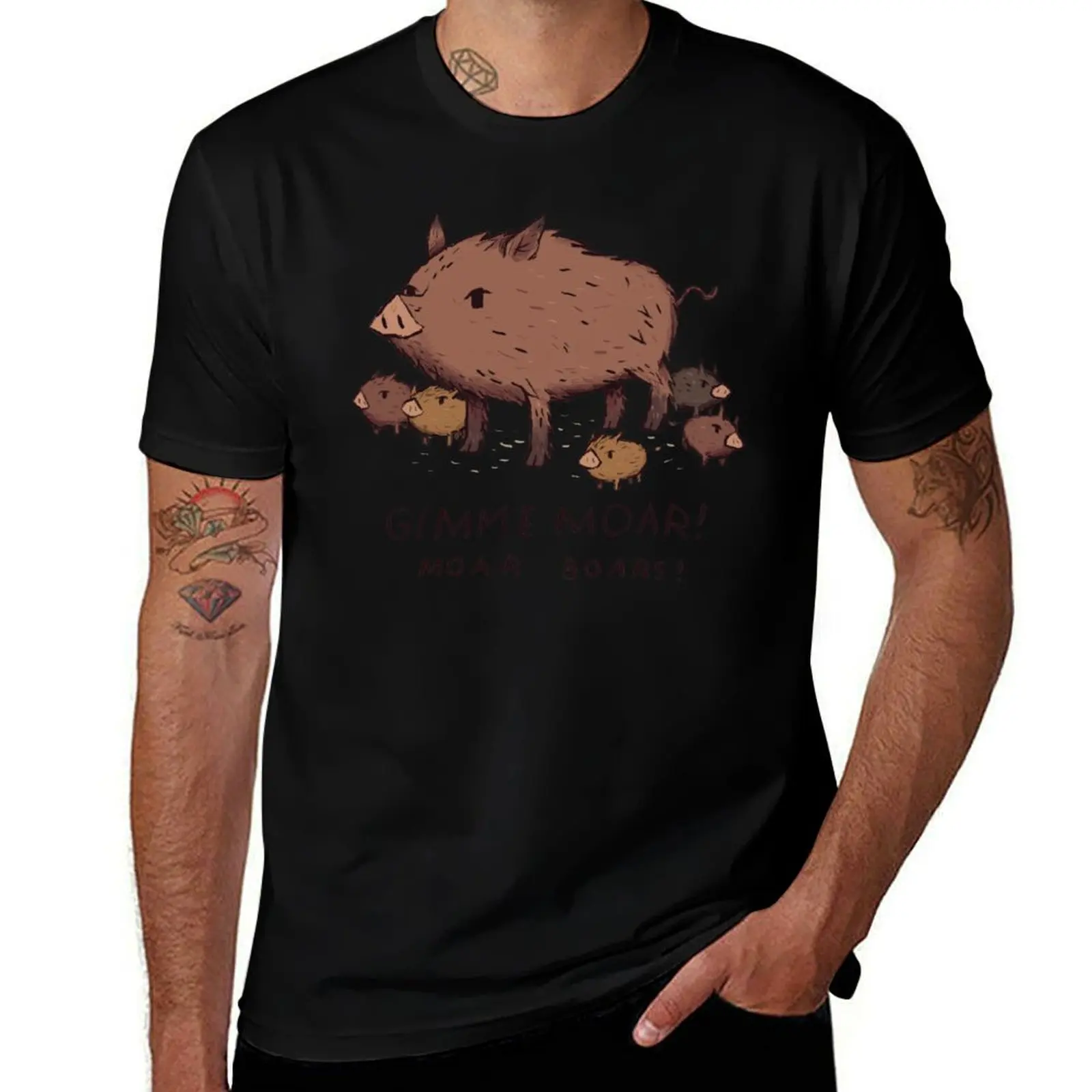 moar boars. T-Shirt Moisture Wicking Athletic T-Shirt