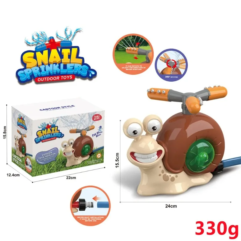 Spray de água brinquedo ao ar livre caracol sprinkler quintal jardim brinquedos de água verão quintal dos desenhos animados respingo sprinkler brinquedo de banho do bebê para crianças