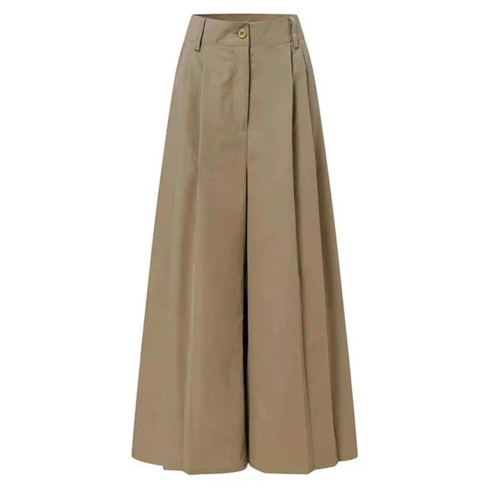 Women Palazzo Pants Summer Style Cotton Linen Comfy Baggy Trousers With Pockets Fashion Elegant Party High Waist Loose Trousers