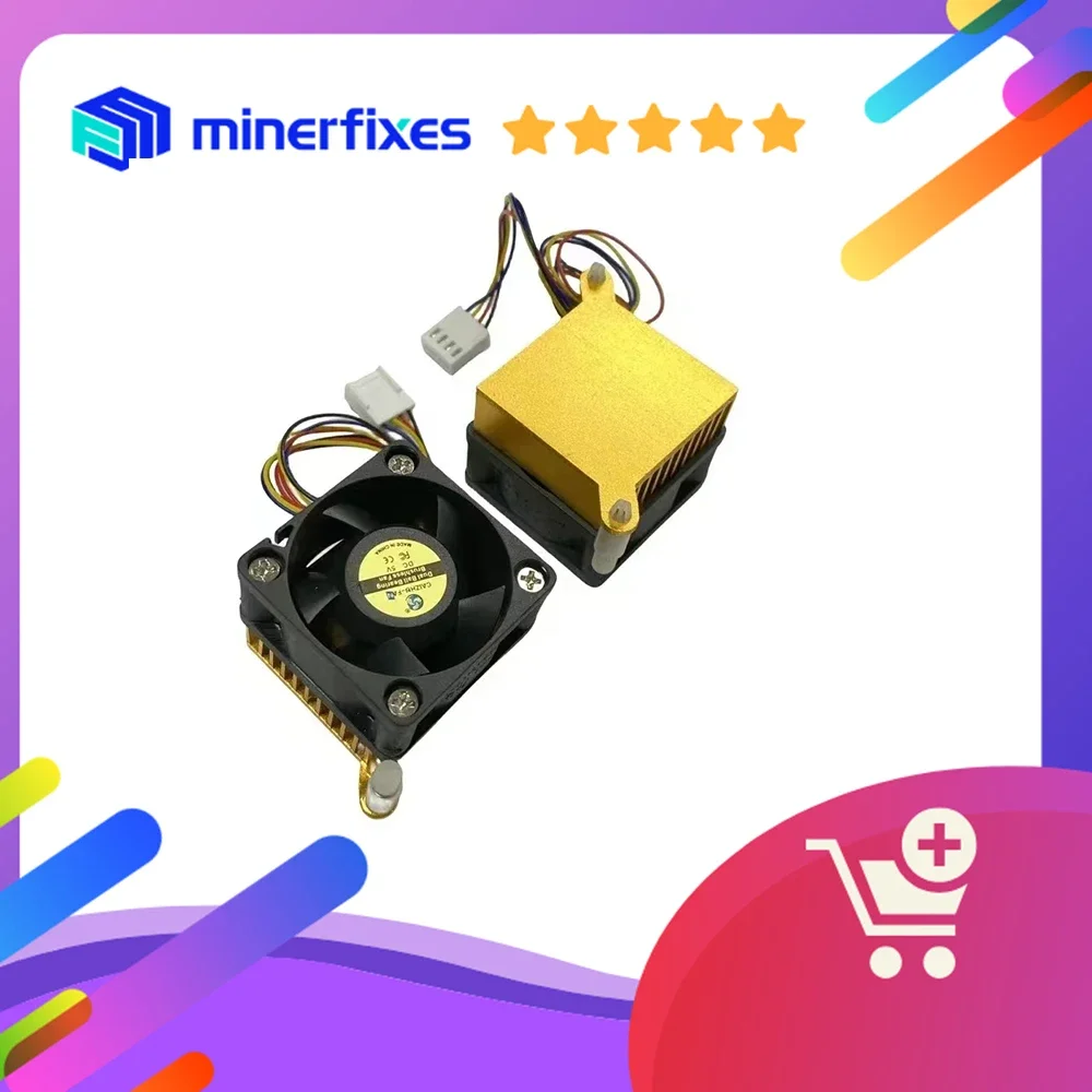 

Вентилятор охлаждения с радиатором 4см*4см Для Bitaxe Ultra BM1366/Bitaxe Supra BM1368