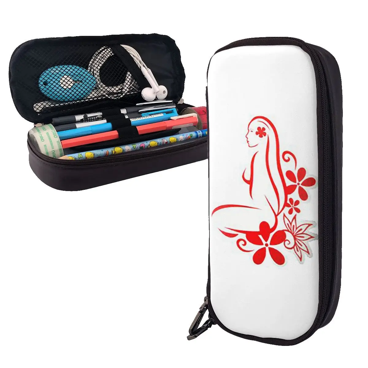 

Hinano Tahiti кожаные пеналы держатель для ручек канцелярские принадлежности большая коробка для ручек пенал для студентов подарки