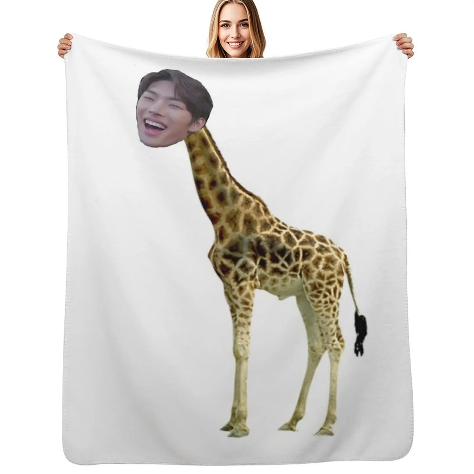 Mingi Giraffe Throw Blanket All Season Soft Lightweight Blanket for Home