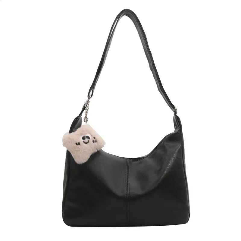 2024 New Minimalist  Fashionable  Soft Leather Shoulder  Women's   Versatile Casual Crossbody Bag