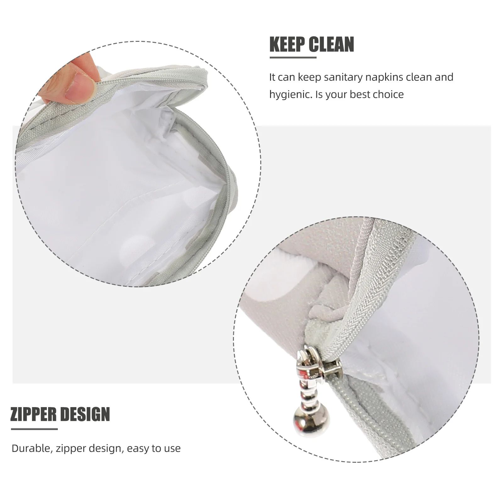 

4 шт., сумка для хранения гигиенических салфеток, портативный утолщенный держатель для менструальных прокладок, компактный, легкий, универсальный, для тампонов, для путешествий