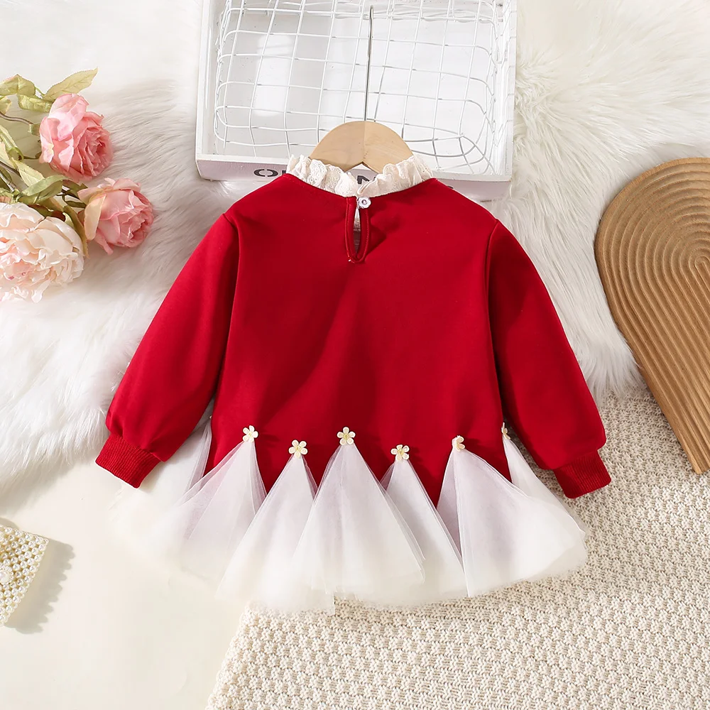 Children\'s Dress New Girls\' Autumn Dress Korean Version Western-Style Girl Baby Princess Dress