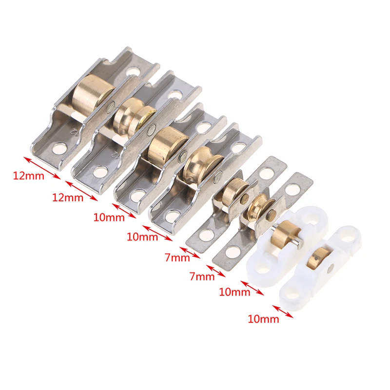 1pc Stainless Steel Window Pulley Glass Upperand Down Pulleys Wheel Sliding Door Roller Runner Mute Wheel Track Pulley Furniture