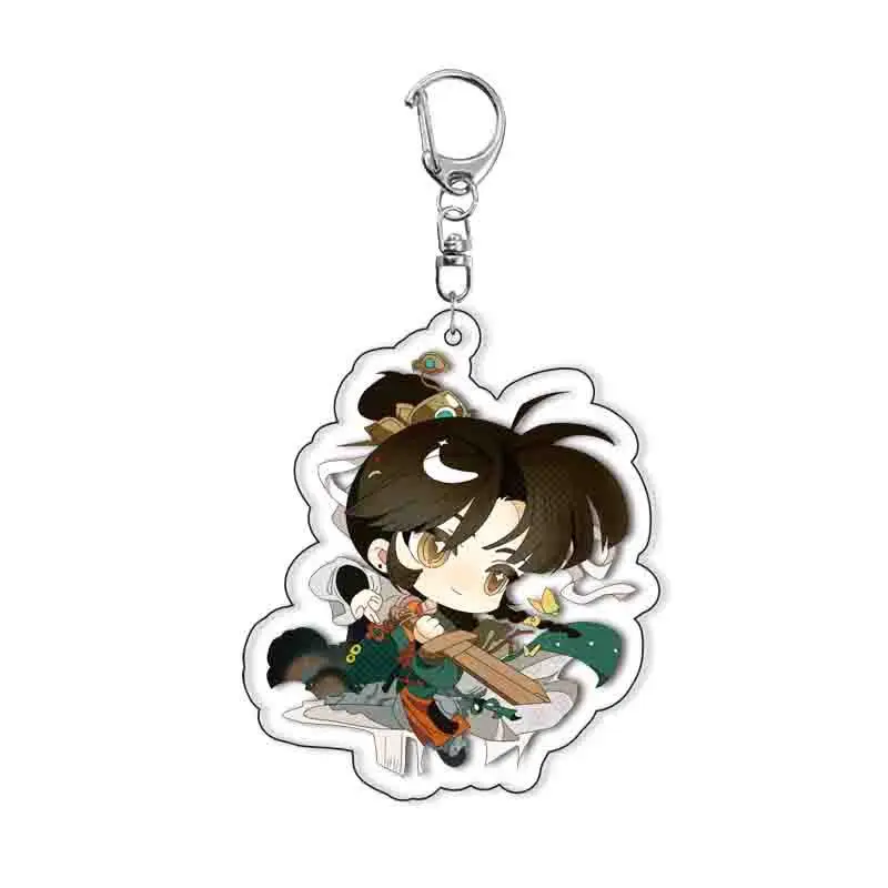 Game Reverse:1999 Jiu Niangzi Getian Енисей Balloon Party зима Keychain Bag Accessories Anime Pendant Prop Badge Key Ring Gift