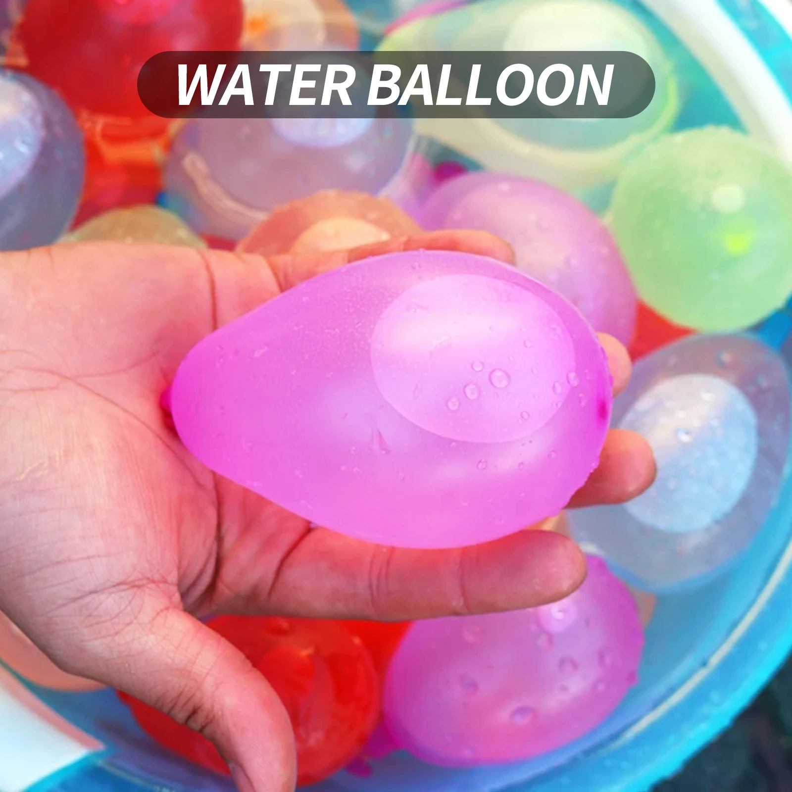 Water Balloon Pump Set 1.5L Air Water Bomb Balloon Pump with 500 Water Balloons 3 in 1 Air and Water Balloon Inflator Spray