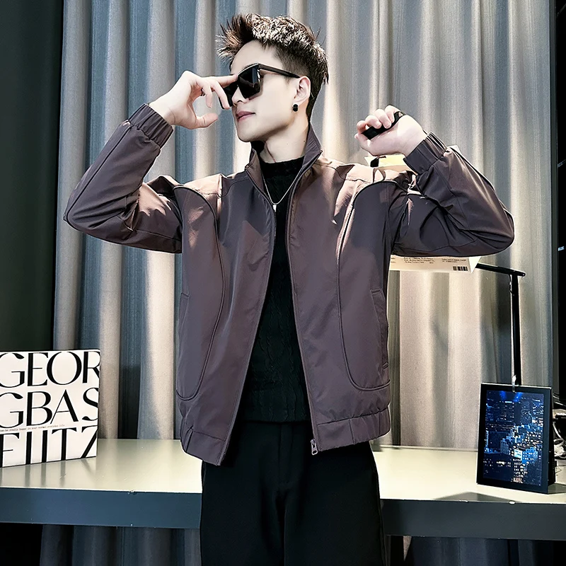 

Модный универсальный мужской Jaet Sli, модная уличная верхняя одежда, повседневная длинная застежка-молния све, легкий вес без заполнения